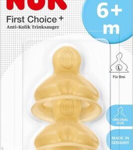 First Choice Latex Teat 6-18m Large 2Pack