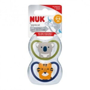space-koala-and-tiger-silicone-pacifier-0-16m-2pieces