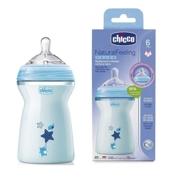 Chicco Natural Feeling Bottle 330ml, 6m+