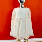 Lace Flower Girls Dress Light Peach