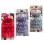 Ruffle Net Party Dress