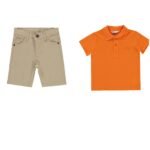 Boys Polo T-Shirt And Trouser Set 2-3 Years