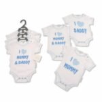 3 in 1 White and Blue Body Suit 0-3, 6-9 Months