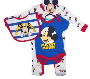 3 in 1 Mickey Mouse Sleep Suit 3-6, 6-9 Months