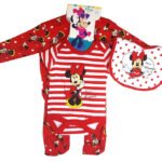 3 in 1 Minnie Mouse Sleep Suit 0-3, 3-6, 6-9 Months
