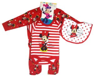 3 in 1 Minnie Mouse Sleep Suit 0-3, 3-6, 6-9 Months
